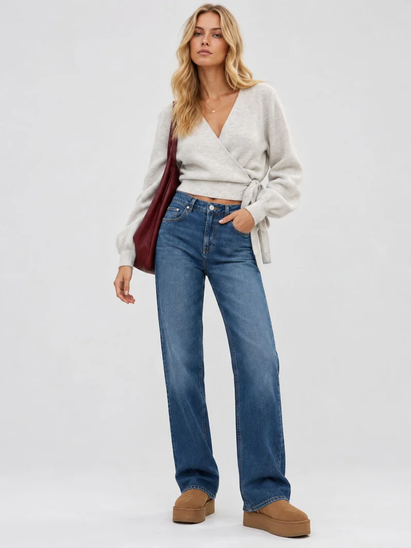 LTB - ENORA L, Straight Leg, Mid Waist, Aliena Wash
