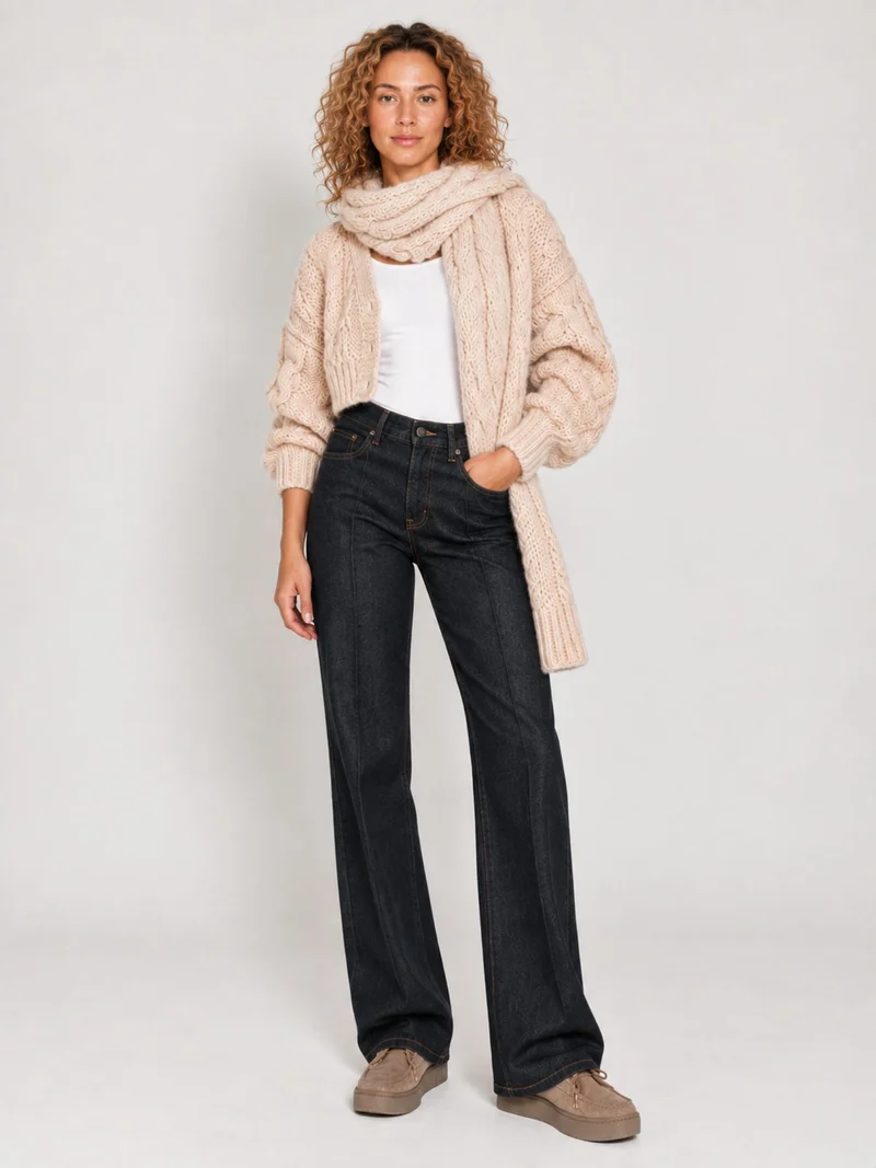 LTB - ENORA L, Straight Leg, Mid Waist, Rinsed Wash