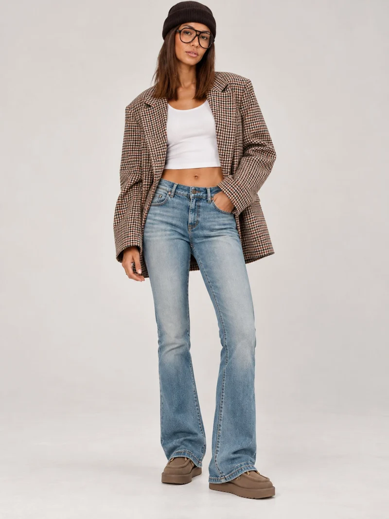 LTB - FALLON MID, Mid Waist, Bootcut, Rosel Wash