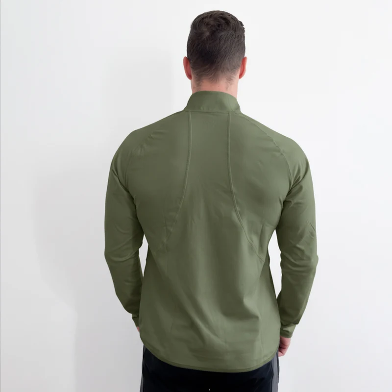 Half Zip Training Running Longsleeves for Men