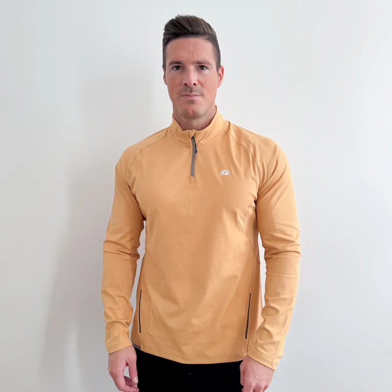 Half Zip Training Running Longsleeves for Men