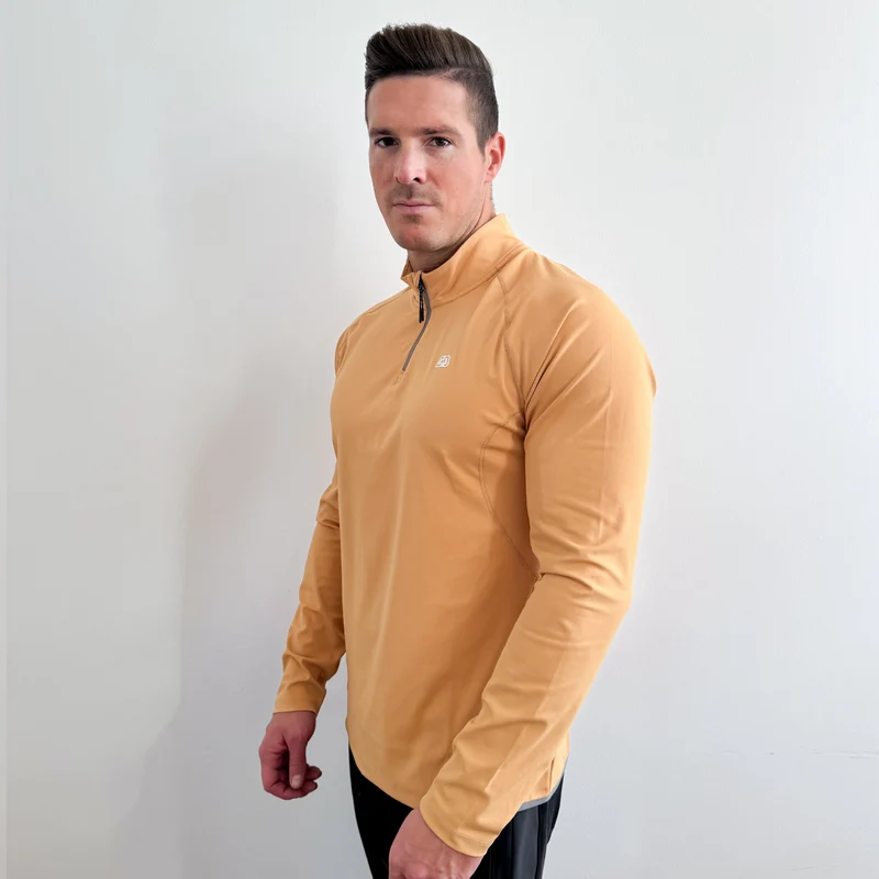 Half Zip Training Running Longsleeves for Men