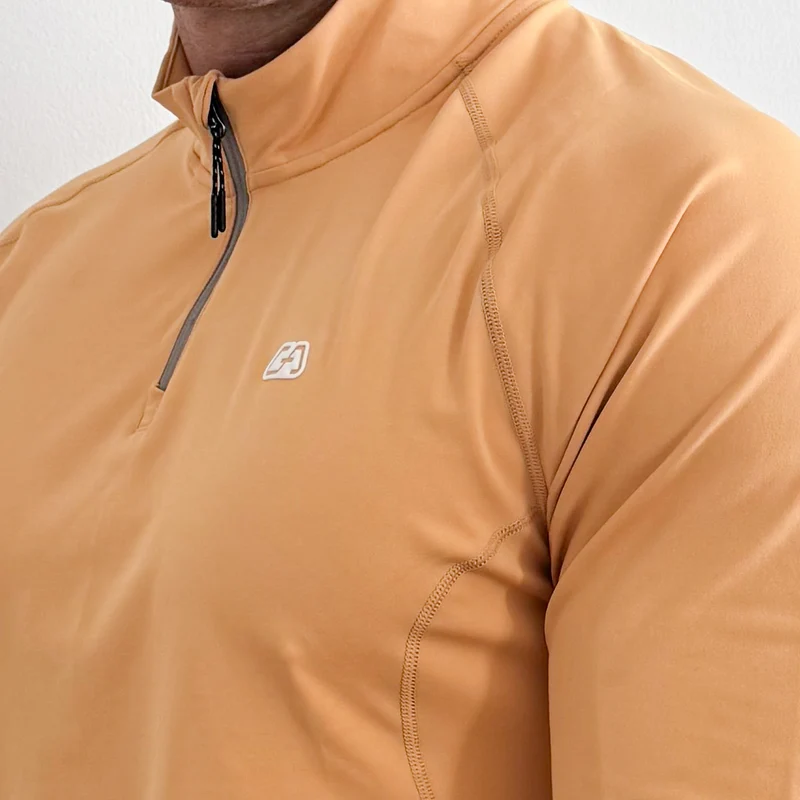 Half Zip Training Running Longsleeves for Men