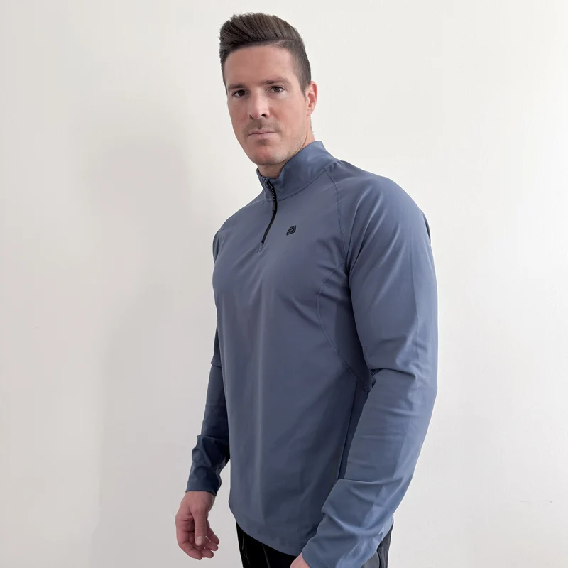 Half Zip Training Running Longsleeves for Men