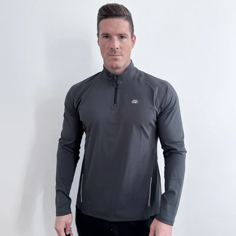 Half Zip Training Running Longsleeves for Men