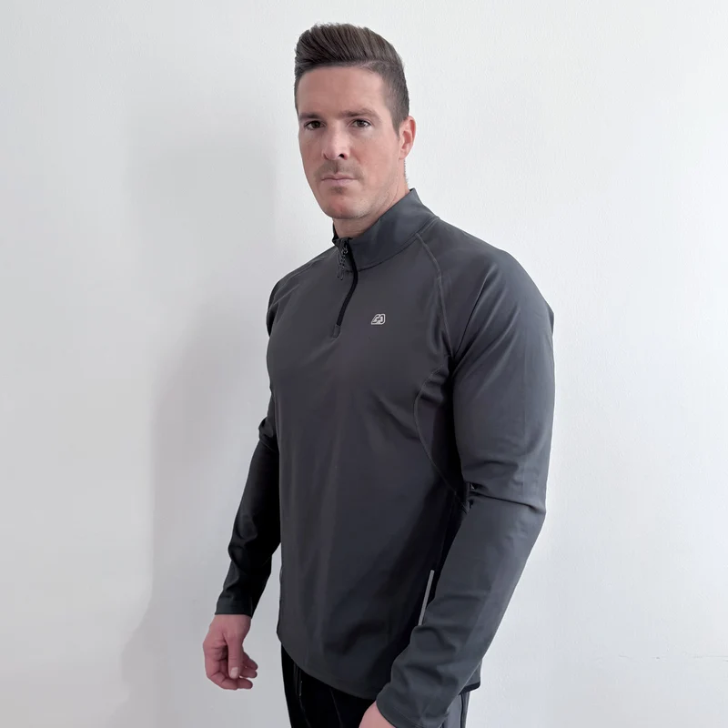 Half Zip Training Running Longsleeves for Men