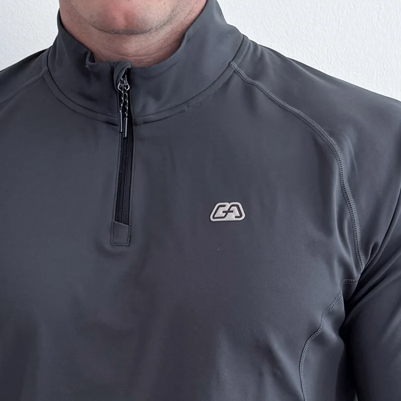 Half Zip Training Running Longsleeves for Men