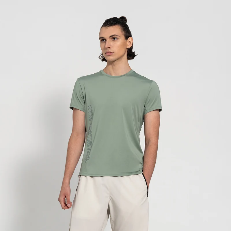GA Tech Ergonomics Activewear Performance Breathable Mesh Blocking T Shirt for Men