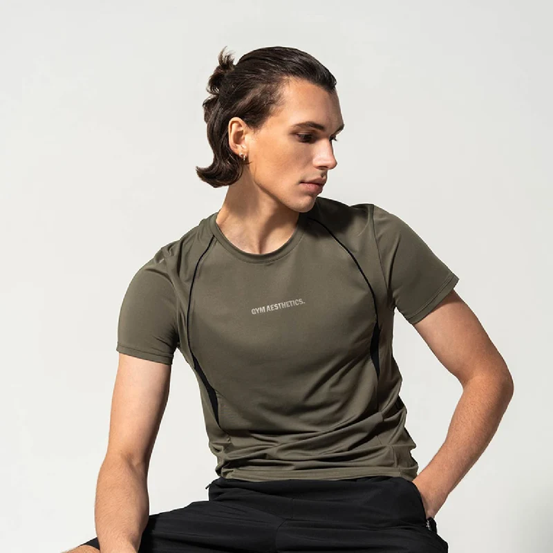 GA Tech Activewear Performance Breathable Mesh Blocking T Shirt for Men