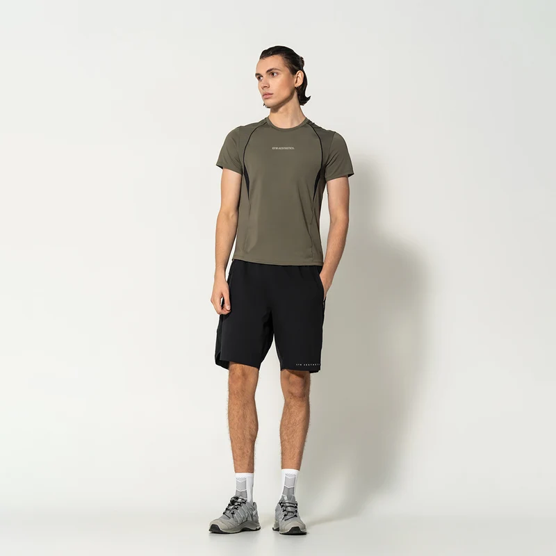 GA Tech Activewear Performance Breathable Mesh Blocking T Shirt for Men