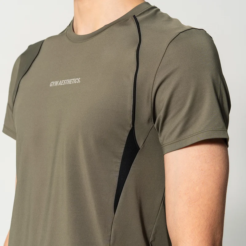 GA Tech Activewear Performance Breathable Mesh Blocking T Shirt for Men