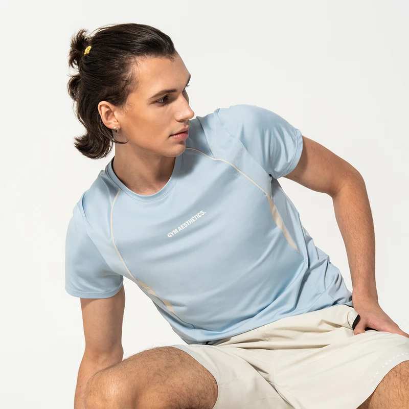 GA Tech Activewear Performance Breathable Mesh Blocking T Shirt for Men
