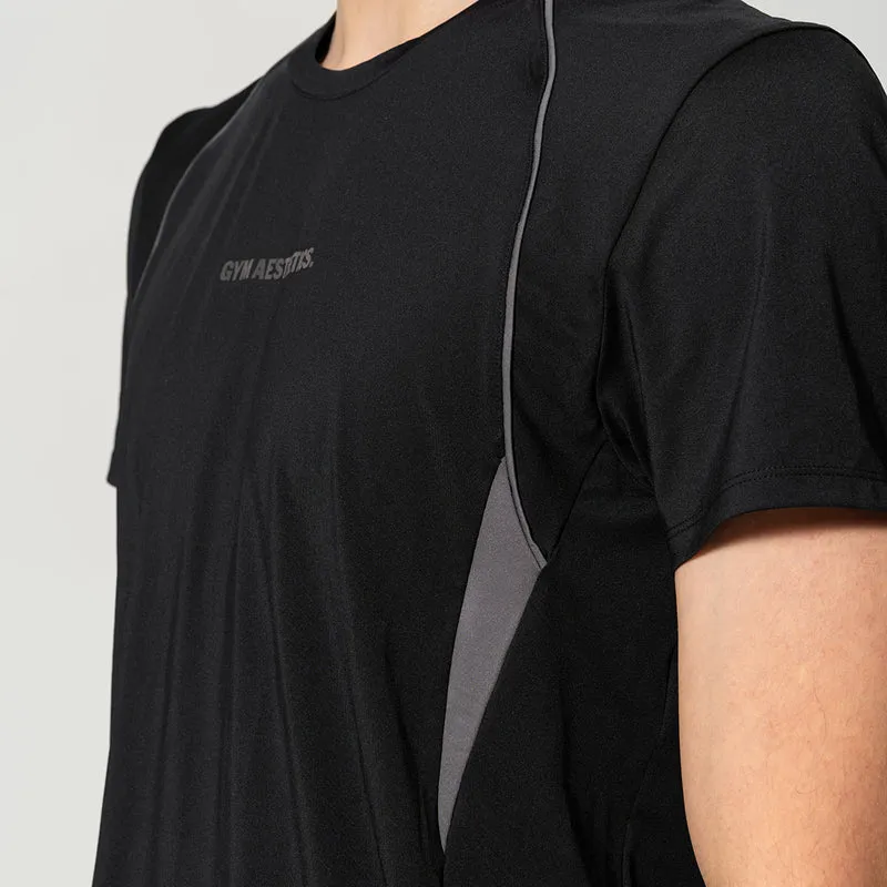 GA Tech Activewear Performance Breathable Mesh Blocking T Shirt for Men
