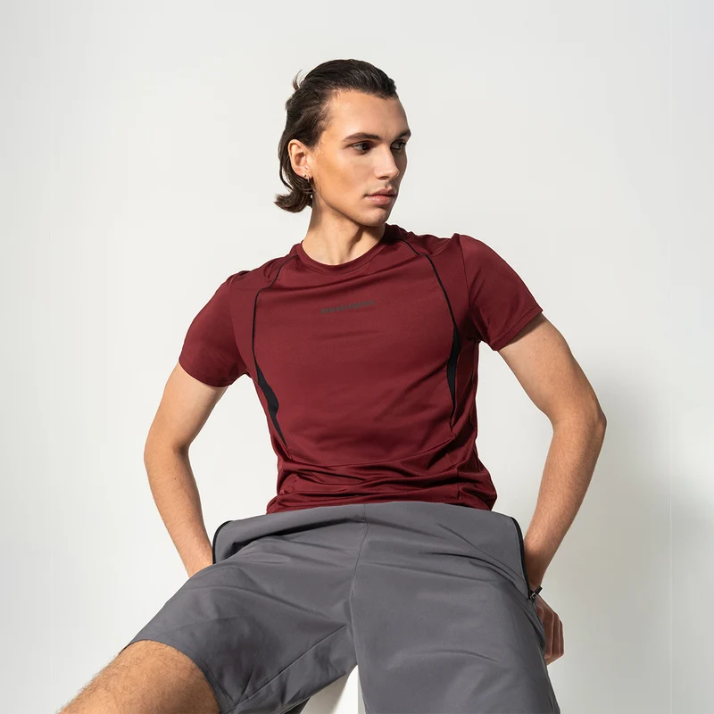 GA Tech Activewear Performance Breathable Mesh Blocking T Shirt for Men
