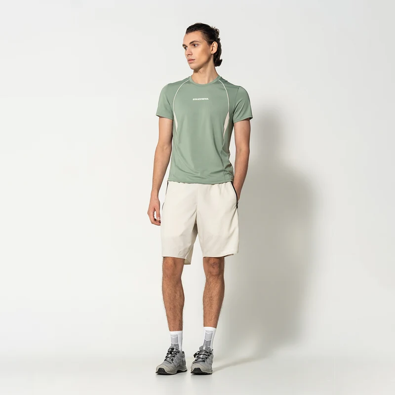 GA Tech Activewear Performance Breathable Mesh Blocking T Shirt for Men