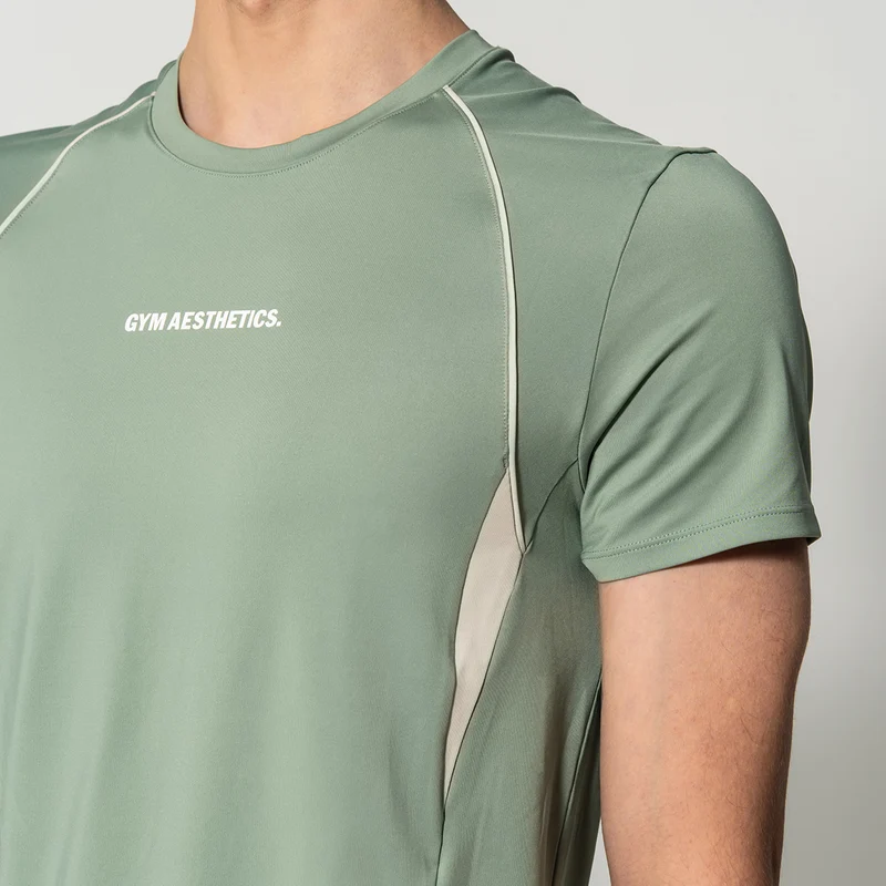 GA Tech Activewear Performance Breathable Mesh Blocking T Shirt for Men
