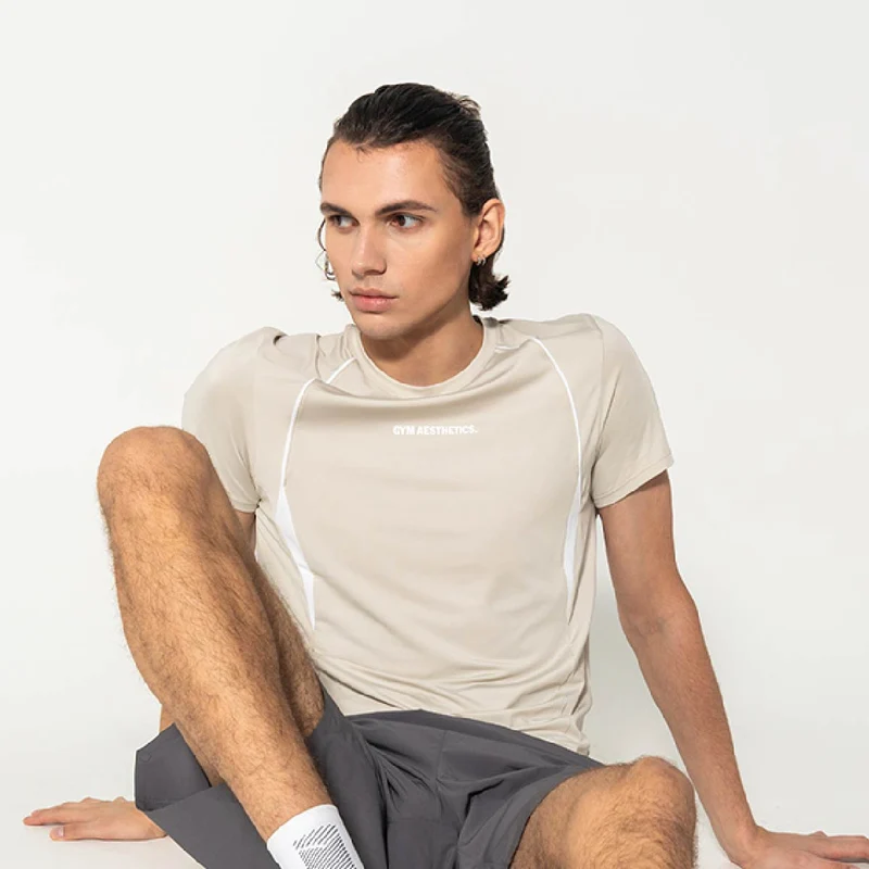 GA Tech Activewear Performance Breathable Mesh Blocking T Shirt for Men