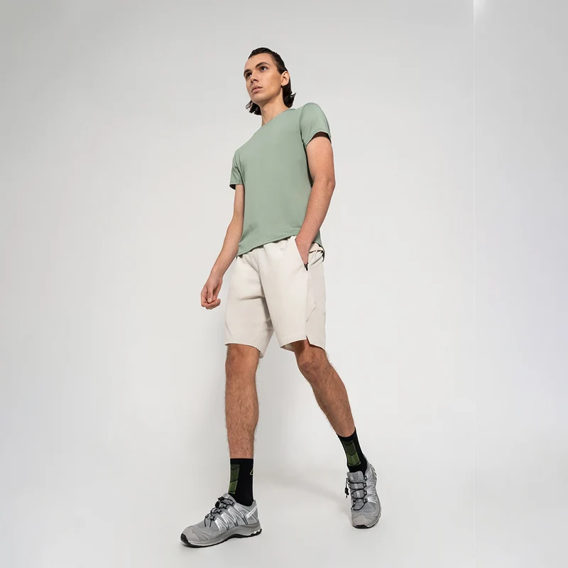 Fabric Blocking Activewear Performance 9 inch Shorts for Men
