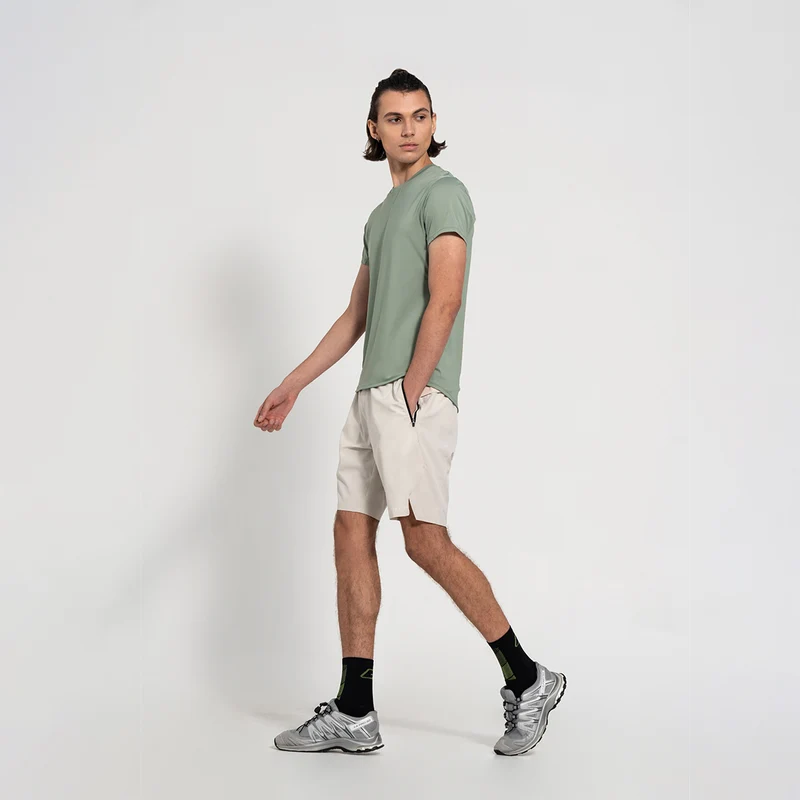 Fabric Blocking Activewear Performance 9 inch Shorts for Men