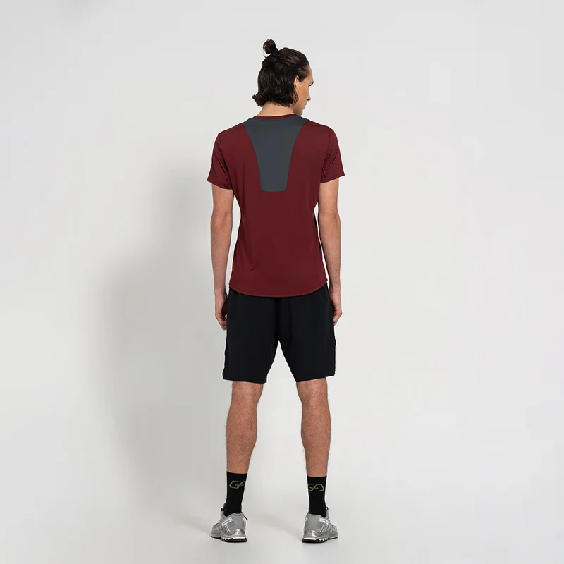Fabric Blocking Activewear Performance 9 inch Shorts for Men