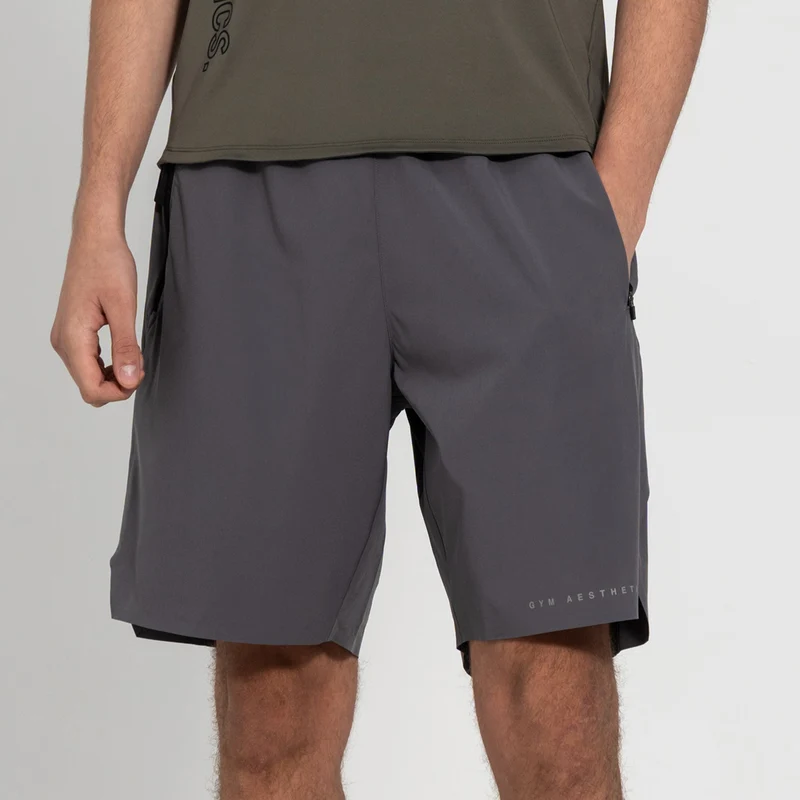 Fabric Blocking Activewear Performance 9 inch Shorts for Men