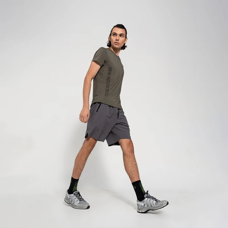 Fabric Blocking Activewear Performance 9 inch Shorts for Men
