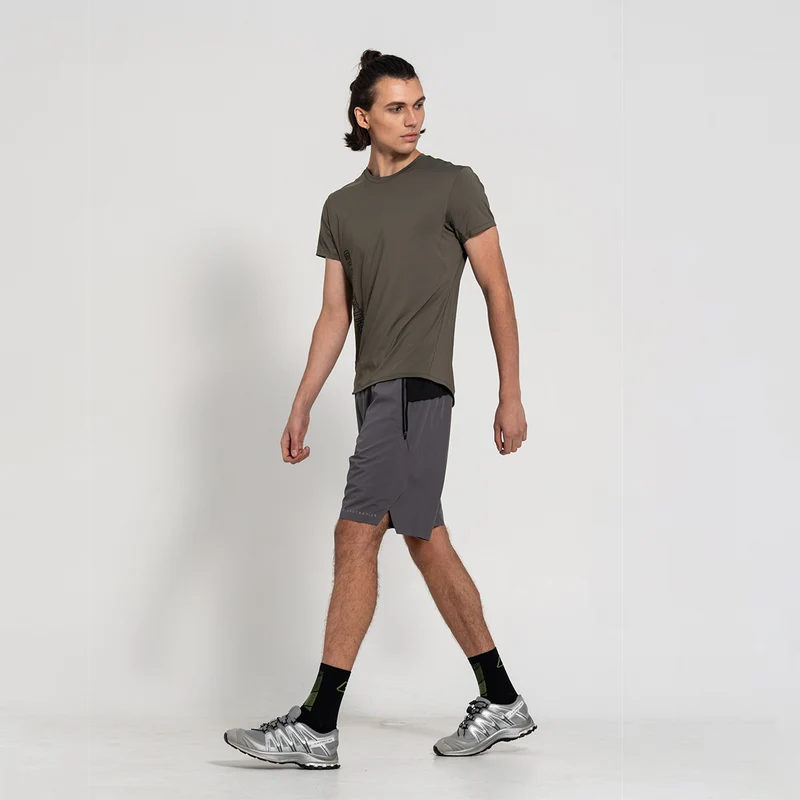 Fabric Blocking Activewear Performance 9 inch Shorts for Men