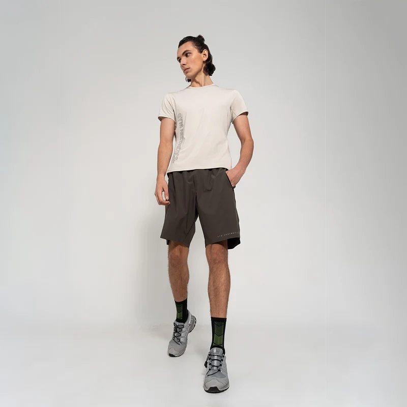 Fabric Blocking Activewear Performance 9 inch Shorts for Men