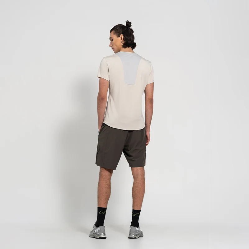 Fabric Blocking Activewear Performance 9 inch Shorts for Men