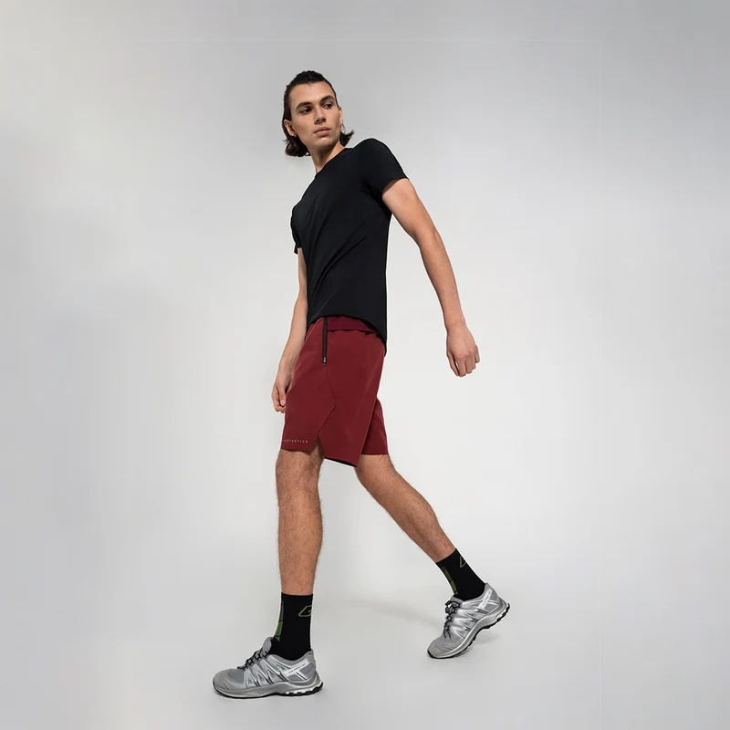 Fabric Blocking Activewear Performance 9 inch Shorts for Men