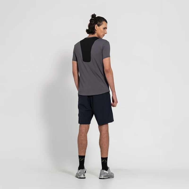 Fabric Blocking Activewear Performance 9 inch Shorts for Men
