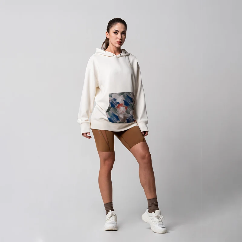 Oversize Everyday Wears flocking print Hoodies Pattern pocket for Unisex