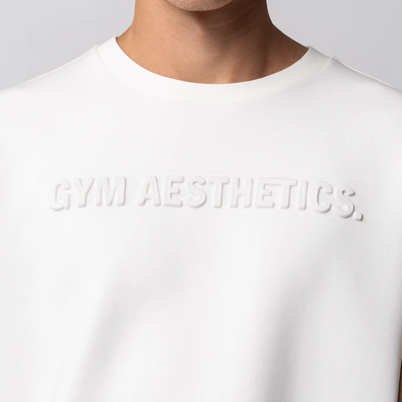 Oversize Everyday Wears Embossed print Sweatshirt Color Blocking for Men