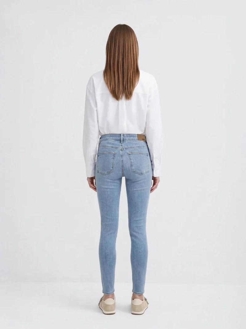 MAVI - ADRIANA, Skinny Fit, Mid-Waist, LT Brushed Str