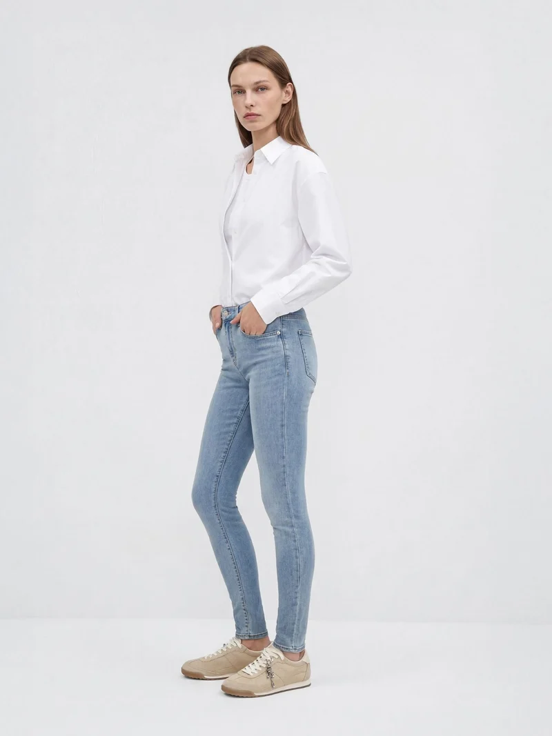 MAVI - ADRIANA, Skinny Fit, Mid-Waist, LT Brushed Str