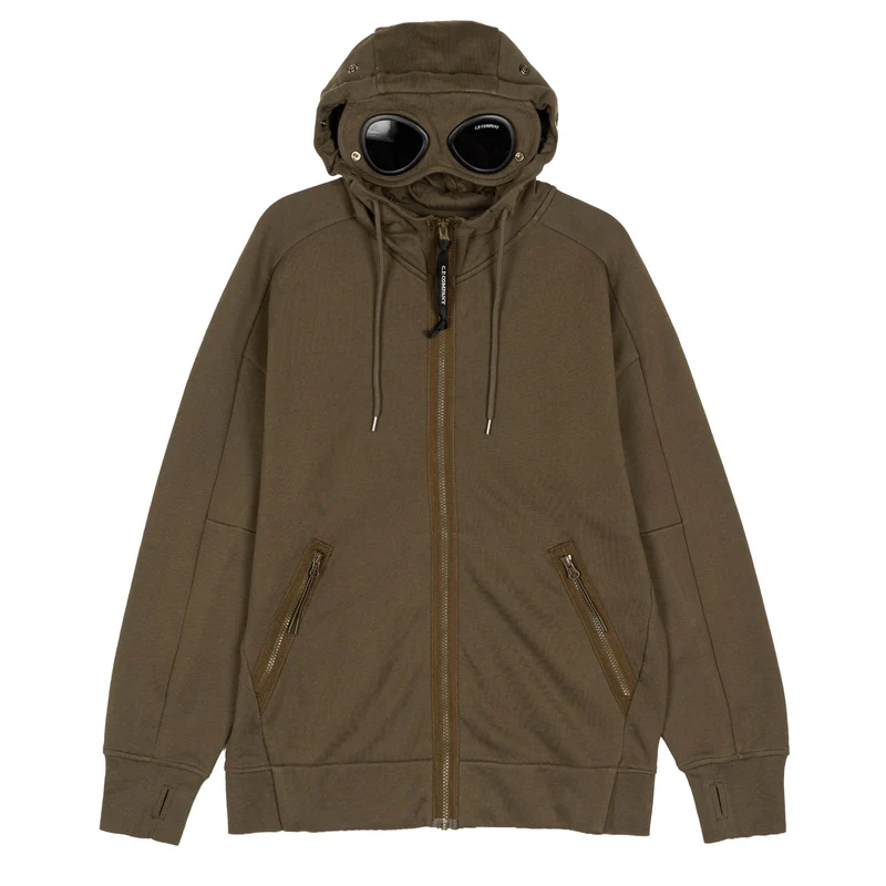 C.P. Company Diagonal Raised Fleece Goggle Zip Sweatshirt