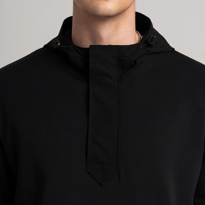 Fabric Blocking Athleisure Trendy Hoodies for Men