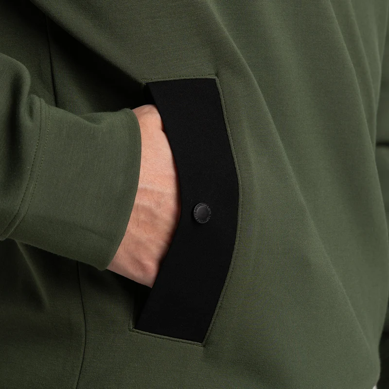 Fabric Blocking Athleisure Trendy Hoodies for Men