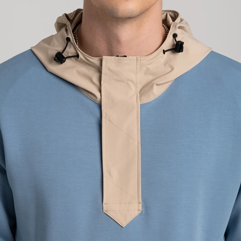 Fabric Blocking Athleisure Trendy Hoodies for Men