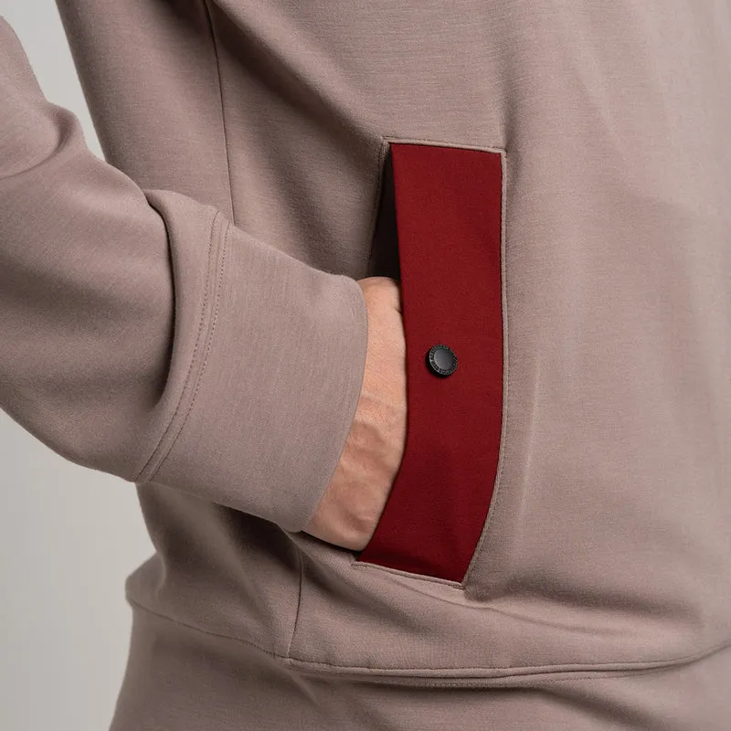 Fabric Blocking Athleisure Trendy Hoodies for Men