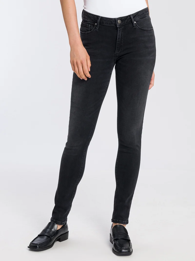 CROSS JEANS - ALAN, Skinny Fit, Mid-Waist, Black