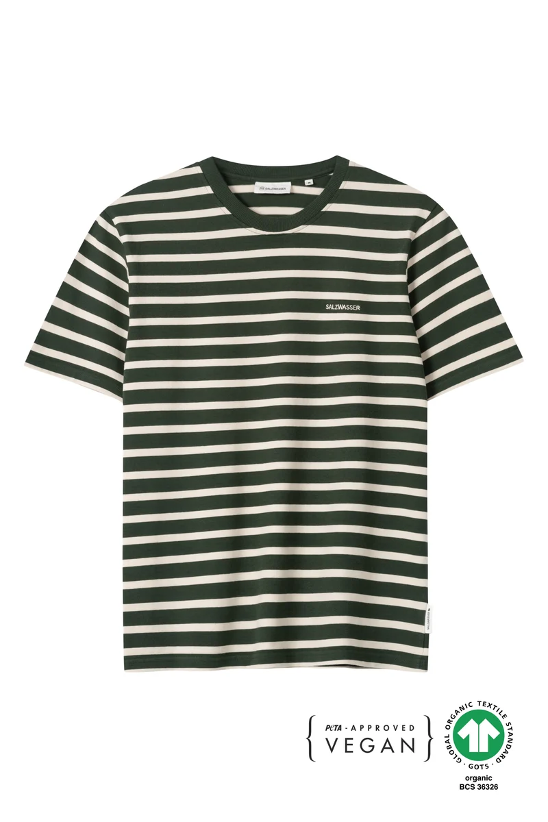 Heavy T-Shirt Jasper Olive-Striped