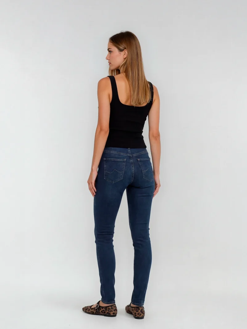PIONEER - KATY, Skinny Fit, Mid-Waist, Dark Blue