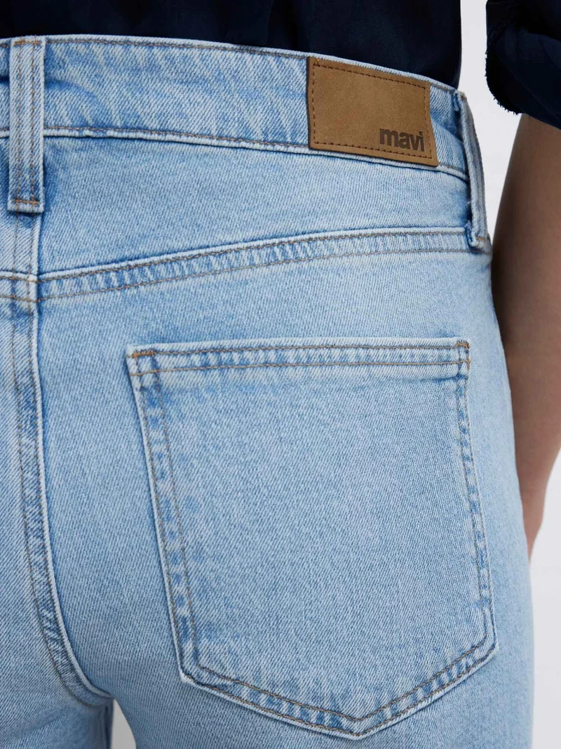 MAVI - IBIZA, Loose Straight, Mid-Waist, LT Brushed 90's