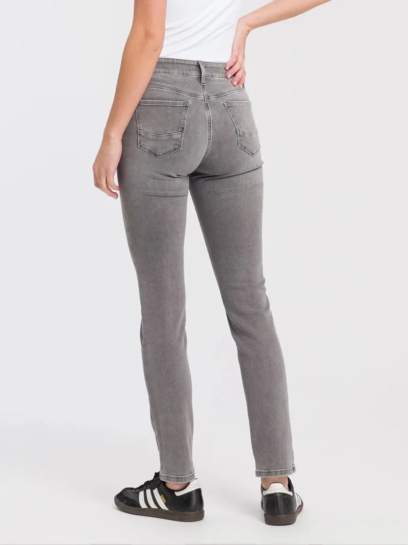 CROSS JEANS - ANYA Jeans, Slim Fit, High-Waist, Grey