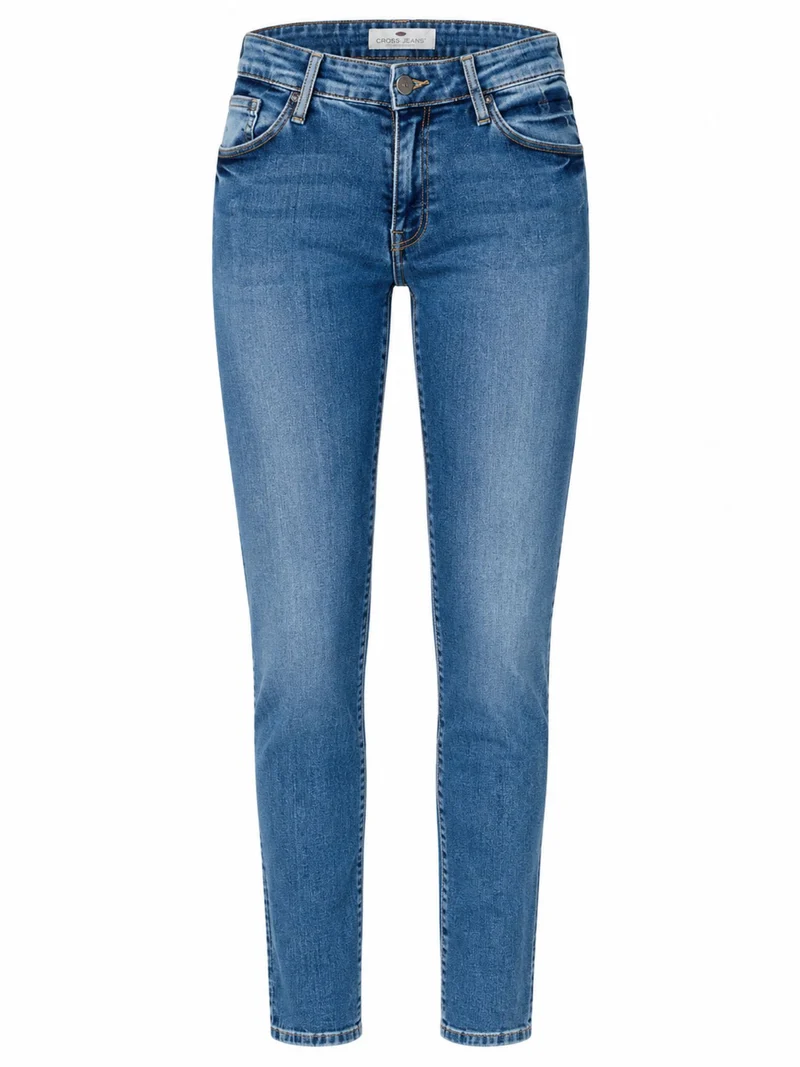 CROSS JEANS - ANYA Jeans, Slim Fit, High-Waist, Mid Blue