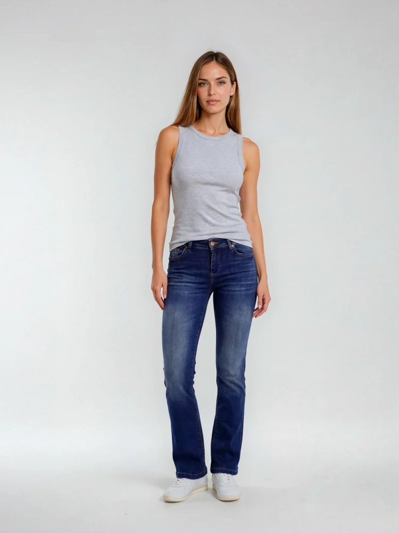LTB - FALLON Bootcut, Mid-Waist, Morna Undamaged Wash