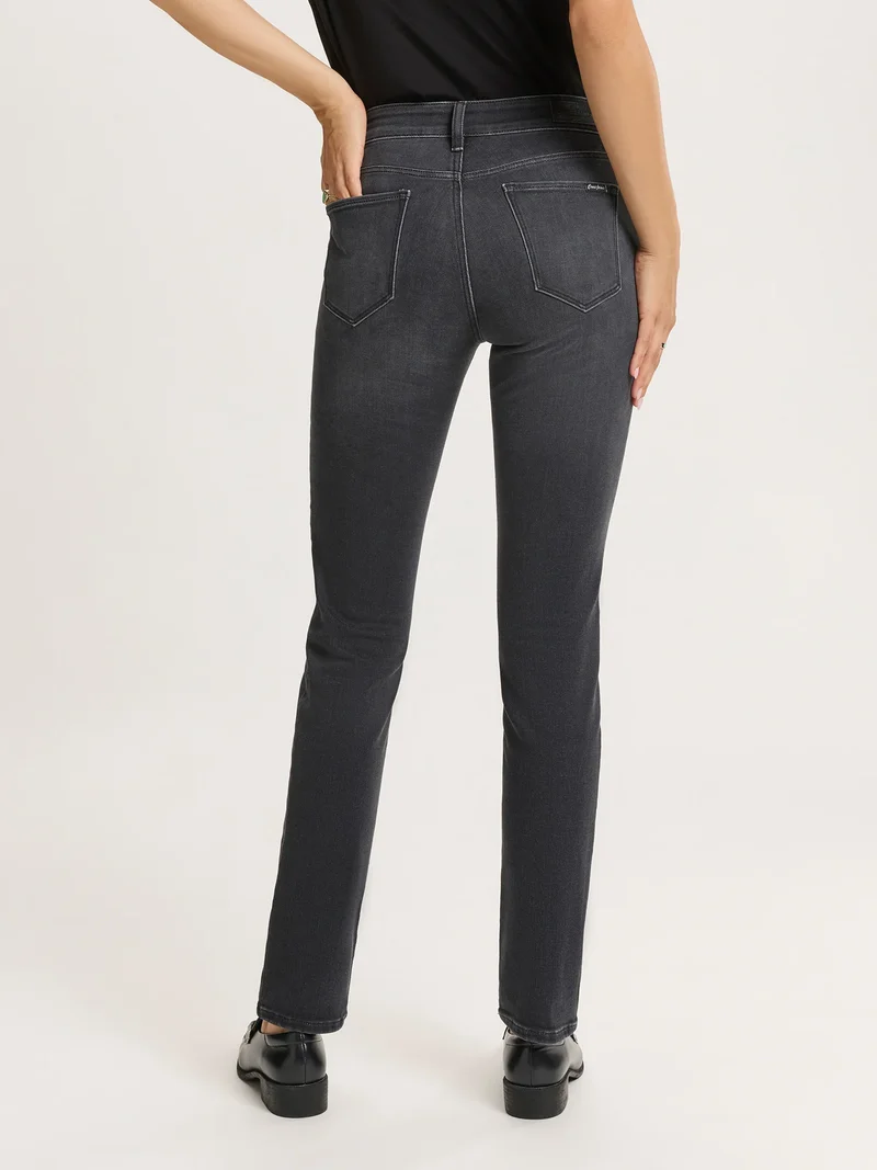 CROSS JEANS - ANYA Soft Flex Jeans, Slim Fit, High-Waist, Black