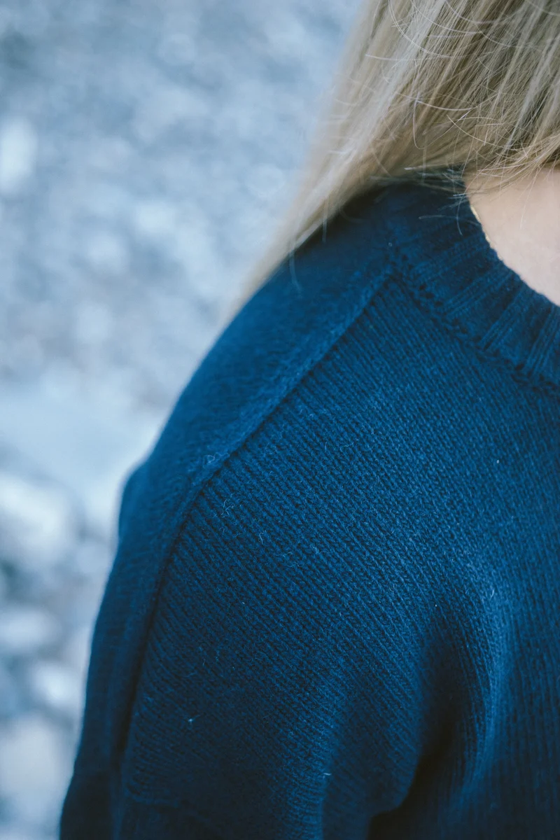 Wollpullover Vale Dunkelblau