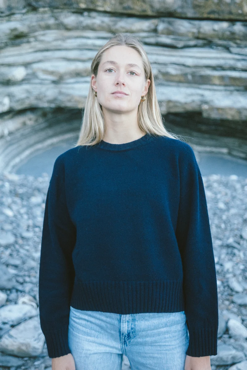 Wollpullover Vale Dunkelblau
